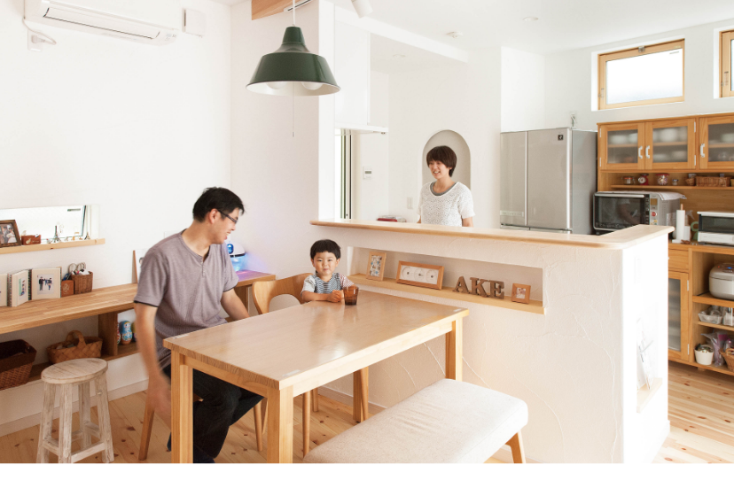 親子　団欒風景　写真