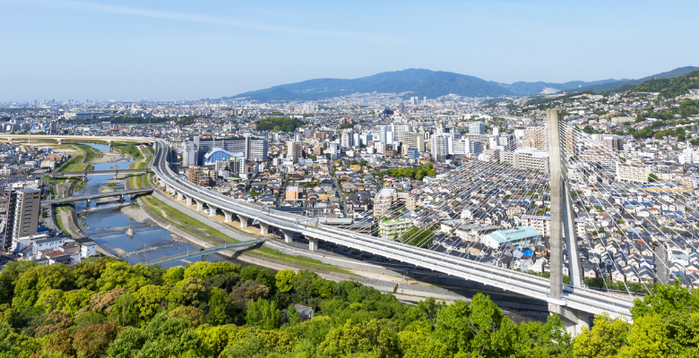 北摂エリア　街並み　写真