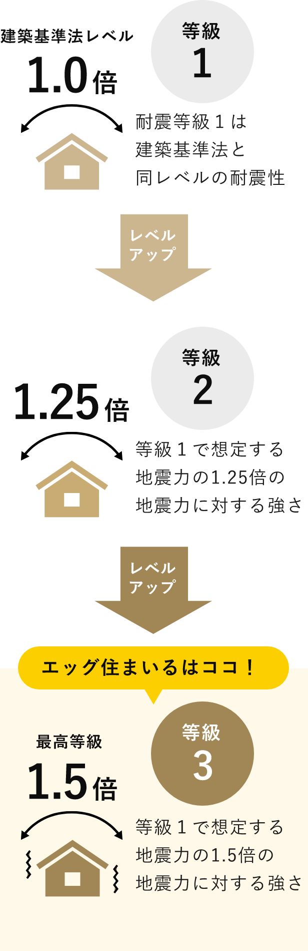 等級1～等級3　イメージ図　画像