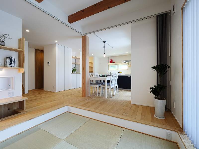 自然素材で建てた家