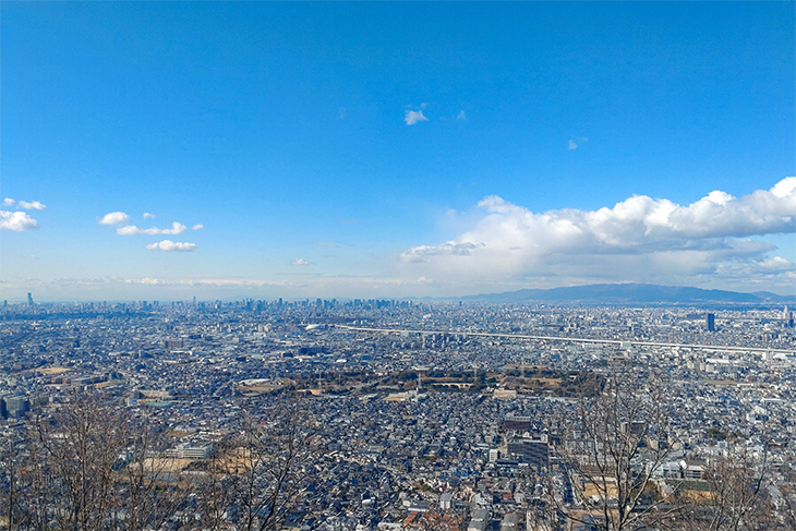 飯盛山の展望台から